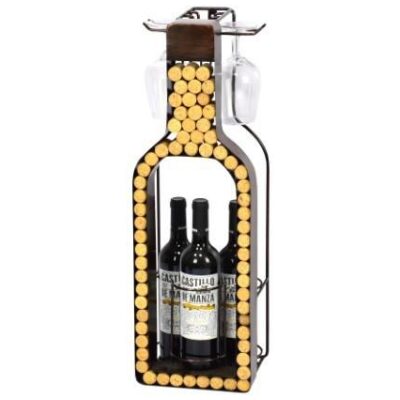 BOTELLERO+COPERO FORMA BOTELLA