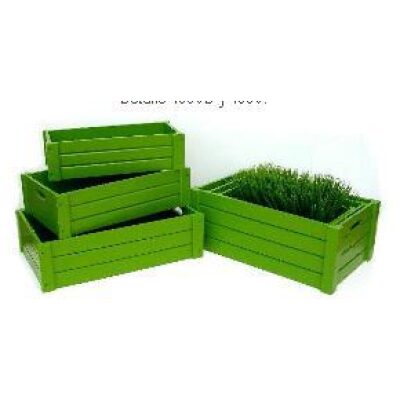 CAJON MADERA VERDE JARDINERIA GRANDE