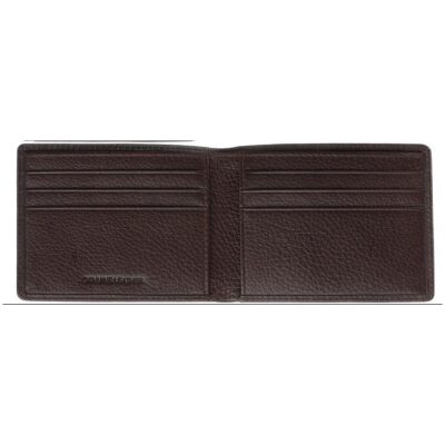 CARTERA TARJETERO ZIPPO MARRON PESPUNTES - Imagen 2