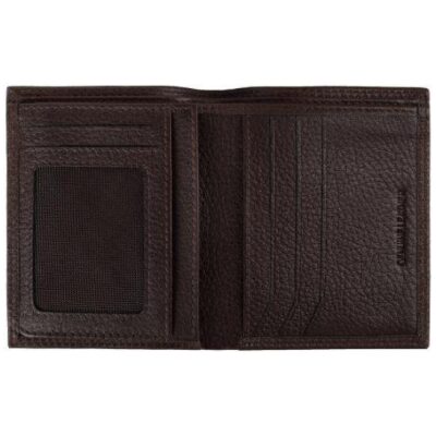 CARTERA ZIPPO VERTICAL MARRON PESPUNTES - Imagen 2