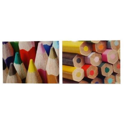 CUADRO 40X30 LAPICES MADERA LACADA 1 UNID. (2 MOD)