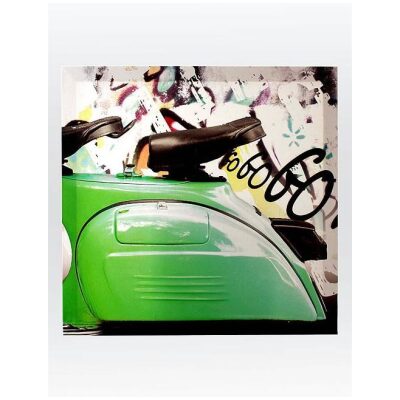 CUADRO 60X60  ASIENTO VESPA VERDE