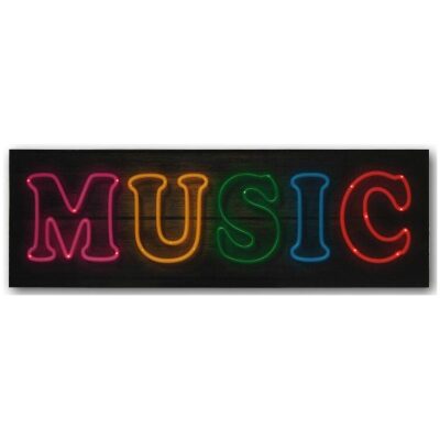 CUADRO 90X30 CON LEDS MUSIC
