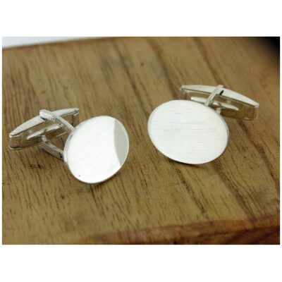 GEMELOS PLATA OVAL 18x13 PARA GRABAR  3 INICIALES