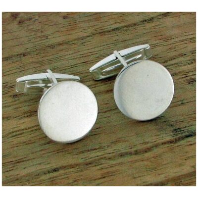GEMELOS PLATA REDONDO 16mm PARA GRABAR 1 INICIAL