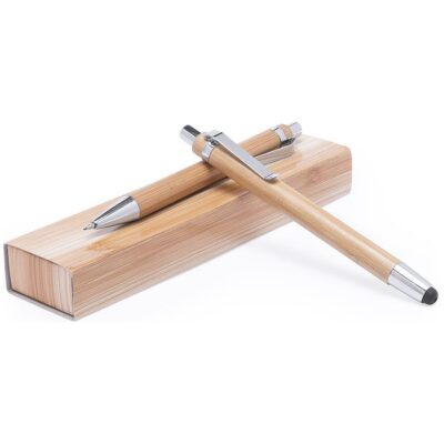 JGO. BOLIGAFO+PORTAMINAS BAMBU