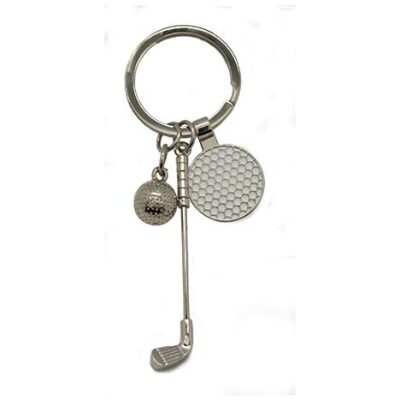 LLAVERO PALO GOLF+BOLA+PLACA