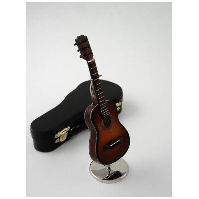 MINIATURA MUSICAL GUITARRA MARRON