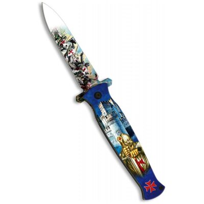NAVAJA ALBAINOX TEMPLARIOS HOJA DECORADA