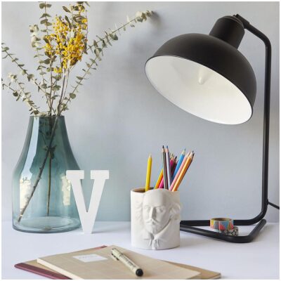 PORTABOLIGRAFOS CERAMICA BLANCO SHAKESPEARE - Imagen 3