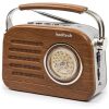 RADIO BLUETOOHT+USB JAZZ EFECTO MADERA DIAL REDOND