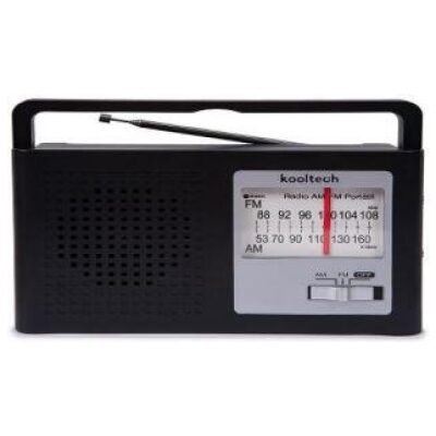RADIO KOOLTECH NEGRA RECTANGULAR ASA ABBATIBLE