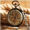 RELOJ BOLSILLO CUERDA BRONCE TAPA CENTRO VISTA