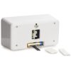 RELOJ MESA PLACAS FLIP CLOP BLANCO - Imagen 2