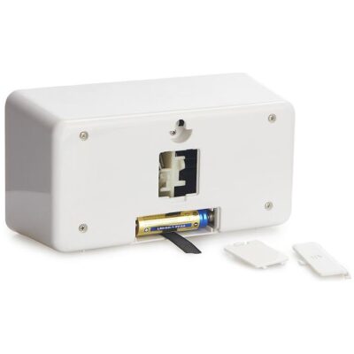 RELOJ MESA PLACAS FLIP CLOP BLANCO - Imagen 2