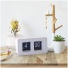 RELOJ MESA PLACAS FLIP CLOP BLANCO - Imagen 3