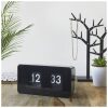 RELOJ MESA PLACAS FLIP CLOP NEGRO - Imagen 2
