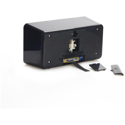 RELOJ MESA PLACAS FLIP CLOP NEGRO - Imagen 3