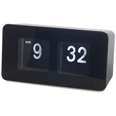 RELOJ MESA PLACAS FLIP CLOP NEGRO