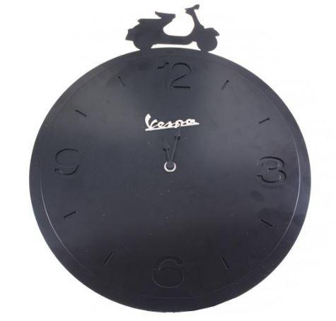 RELOJ PARED VESPA ORIGINAL METAL NEGRO O BLANCO Heracles
