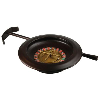 RULETA MADERA 25 CM+TAPETE