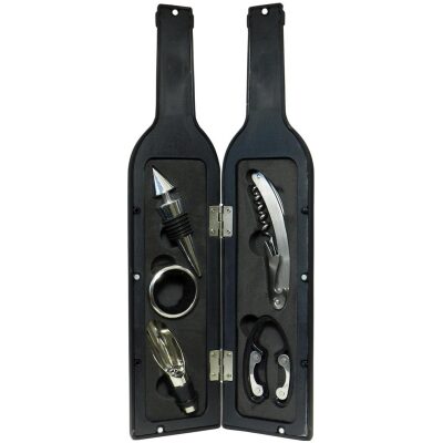 SET VINOS 5 PZAS. BOTELLA NEGRA ETIQUETA