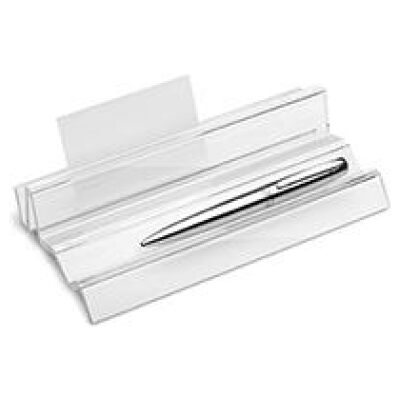 TARJETERO MESA+SOPORTE BOLIGRAFOS METACRILATO