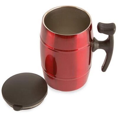 TAZA ANATOMICA DE ACERO INOX. CON TAPA - Imagen 3