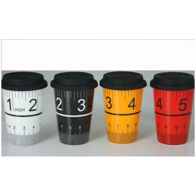 TAZA ESCALIMETRO C/TAPA COL. SURTIDOS