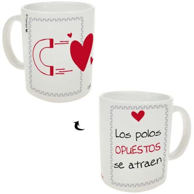 TAZA "LOS POLOS OPUESTOS@
