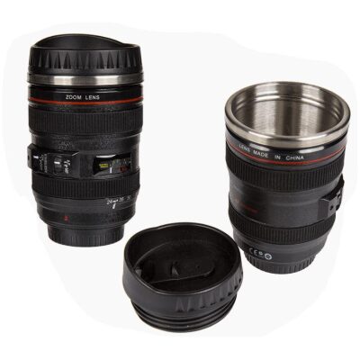 TAZA OBJETIVO CAMARA INTERIOR ACERO