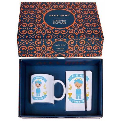 TAZA+LIBRETA NIÑO PRIMERA COMUNION