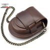 FUNDA CUERO CON CADENA PARA  RELOJ BOLSILLO 2 COL. - Imagen 2