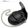 FUNDA CUERO CON CADENA PARA  RELOJ BOLSILLO 2 COL.