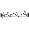 PERCHERO PARED PARTITURA MUSICAL