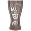 RECIPIENTE CHAPAS CERVEZA VASO MADERA