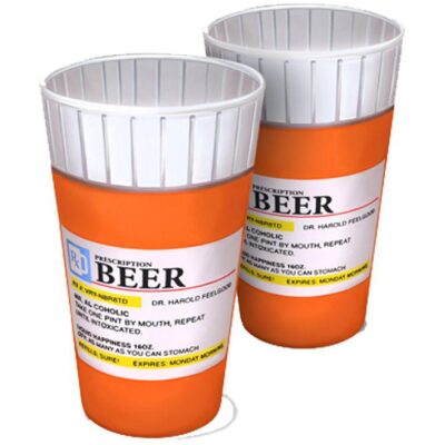 SET 2 VASOS CERVEZA PRESCRIPTION