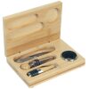 SET VINOS 4 PZAS. CAJA BAMBU