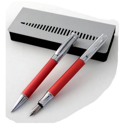JGO. PLUMA+BOLIGRAFO ROJO ESTUCHE EXPOSITOR
