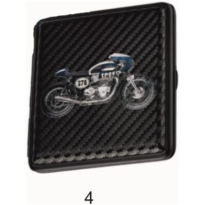 PITILLERA MOTO RETRO SIMIL CARBONO 4 MOD. - Imagen 5