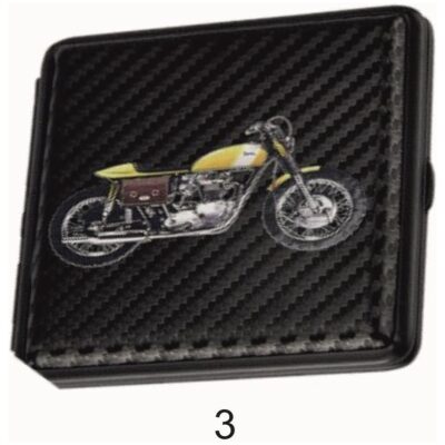 PITILLERA MOTO RETRO SIMIL CARBONO 4 MOD.