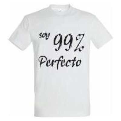 CAMISETA " SOY 99% " BLANCA