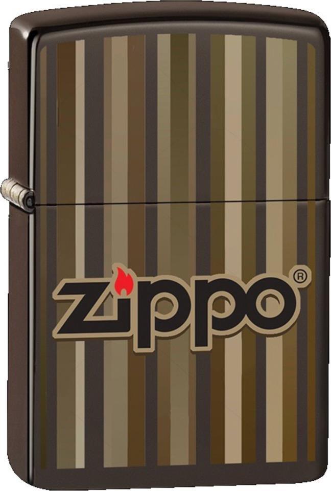 MECHERO ZIPPO BROWN STRIPES DESING - Heracles