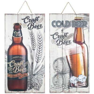 CUADRO TABLAS 1 UNID.  60X30 CERVEZA 2 DIF.