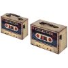 CAJA RETRO CASSETTE  20X14 CM