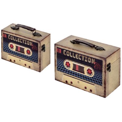 CAJA RETRO CASSETTE  20X14 CM