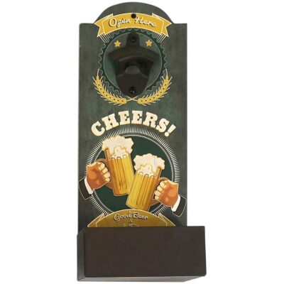 ABRECHAPAS PARED RECIPIENTE METAL CHEERS