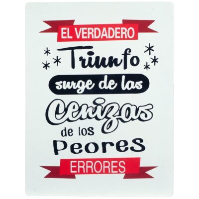 CHAPA PARED 33X25 "EL VERDADERO TRIUNFO........
