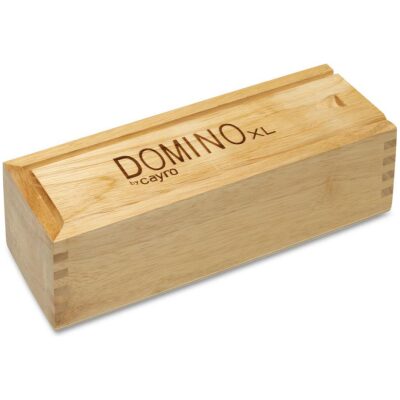 DOMINO XXL 55X27 MM. CAJA MADERA NATURAL