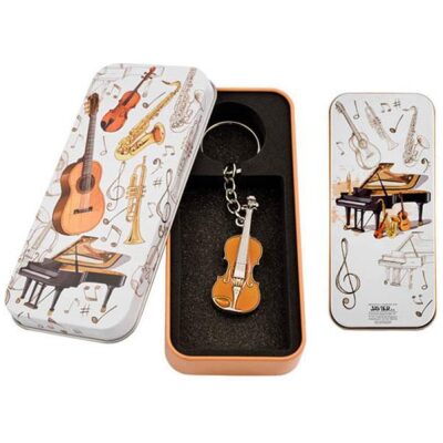LLAVERO VIOLIN MARRON+LATA - Imagen 2